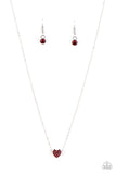 Hit Em Where It HEARTS- Red Necklace