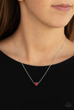 Hit Em Where It HEARTS- Red Necklace