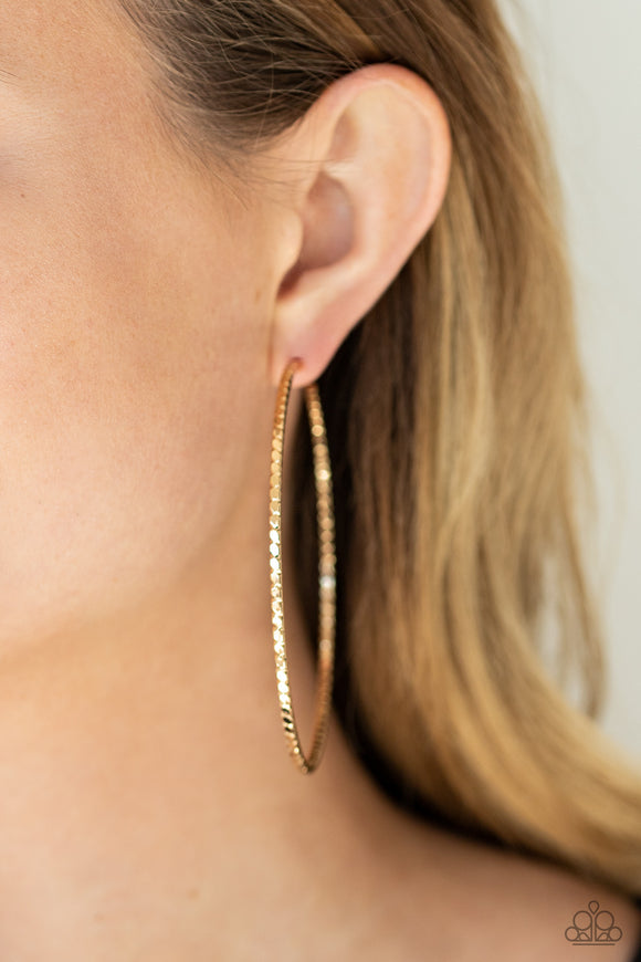 Pump Up The Volume - Gold Earring