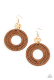 Total Basket Case - Brown Earring