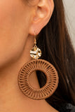 Total Basket Case - Brown Earring