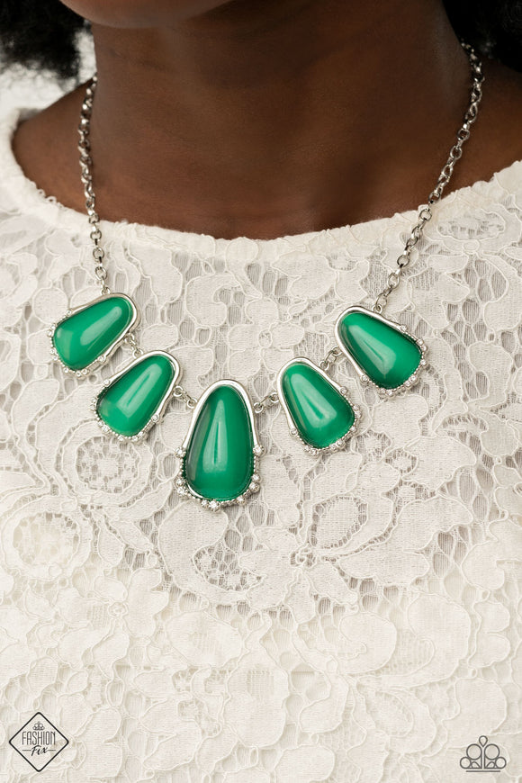 Newport Princess - Green Necklace