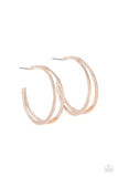 Rustic Curves - Rose Gold Earring