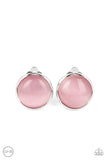 Cool Pools - Pink Clip On Earring