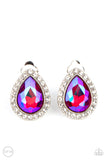 Cosmic Castles - Pink Clip-On Earring