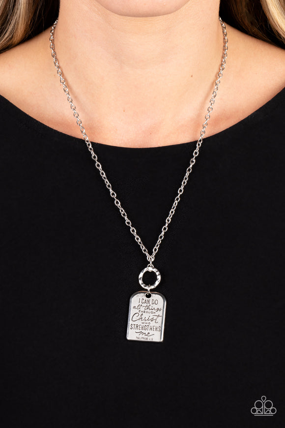 Persevering Philippians - Silver Necklace