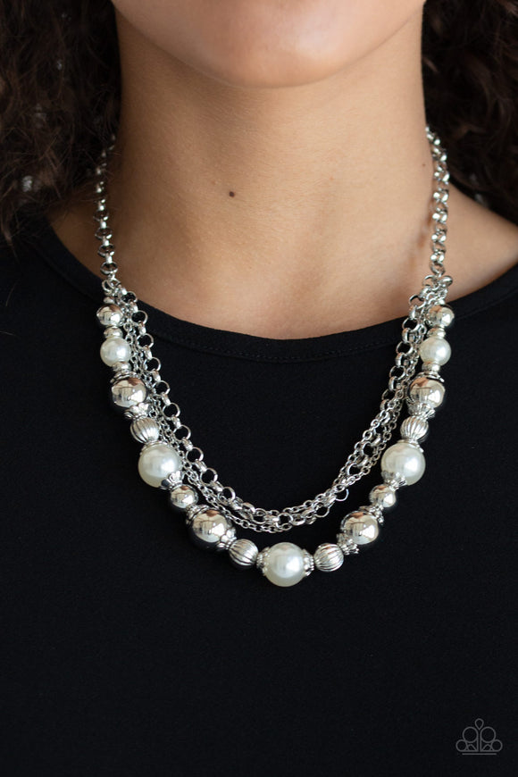 5th Avenue Romance-White Necklace