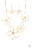 Flower Garden Fashionista - Gold Necklace