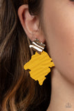 Crimped Couture - Yellow Earring