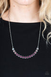 Throwing SHADES - Pink Necklace