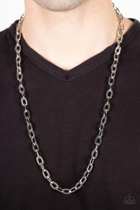 Interference - Silver Necklace