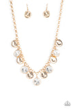 Spot On Sparkle - Gold Necklace