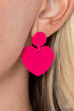 Just a Little Crush - Pink Earring