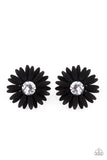 Sunshiny DAIS-y - Black Earring