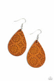 Stylishly Subtropical - Orange Earring