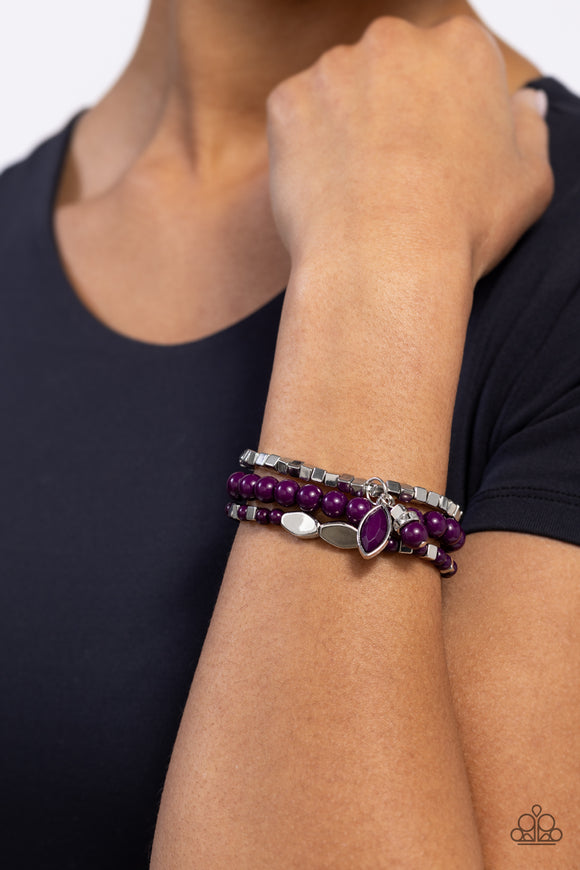 Redefined Romance - Purple Bracelet