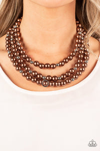 Needs No Introduction - Brown Necklace