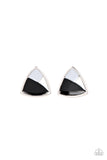 Kaleidoscopic Collision - Black Earring