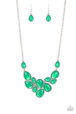 Keeps GLOWING and GLOWING - Green Necklace