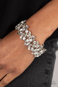 Feathered Finesse -White Bracelet