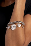 GLITTER and Grace - White Bracelet