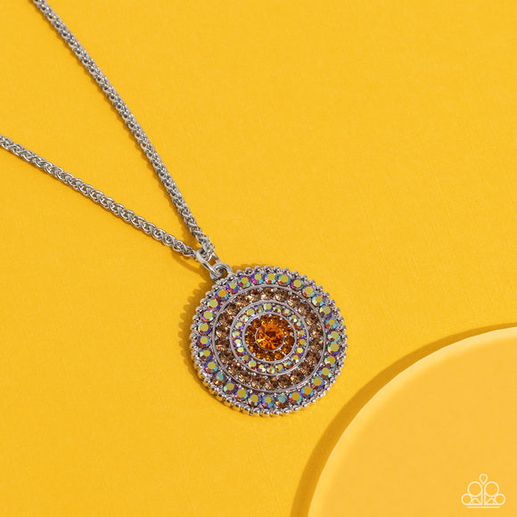 Mandala Masterpiece - Orange Necklace