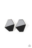 Generically Geometric - Black Earring