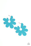 Flower Power Fantasy - Blue Earring