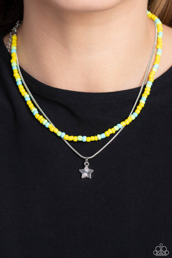 Starry Serendipity - Yellow Necklace