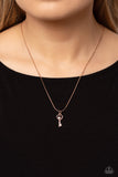 LOVE-Locked - Rose Gold Necklace