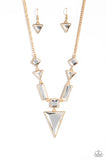 Fetchingly Fierce - Gold Necklace