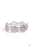 Scintillating Snowflakes - Purple Bracelet