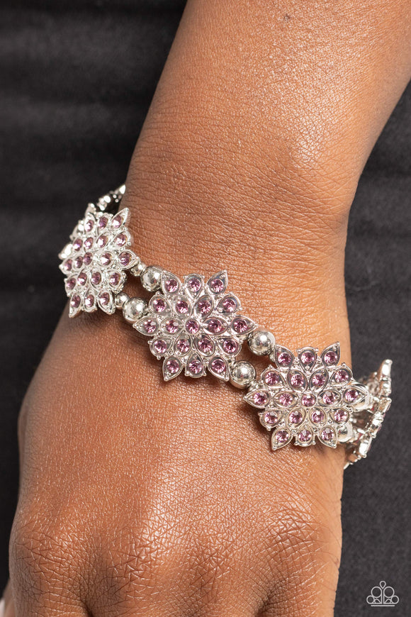 Scintillating Snowflakes - Purple Bracelet