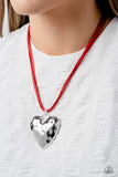 Confident Courtship - Red Necklace