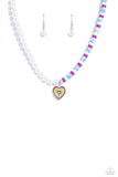 Precise Psychedelic - Purple Necklace