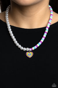 Precise Psychedelic - Purple Necklace