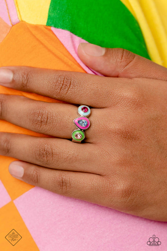 Colorblock Chic - Multi Ring