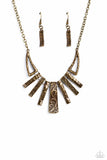 Paisley Pastime - Brass Necklace