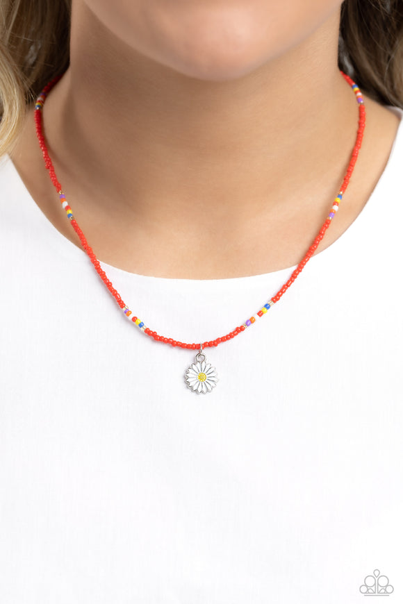 Charming Chance - Red Necklace