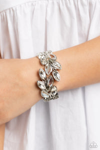 Luminous Laurels - White Bracelet