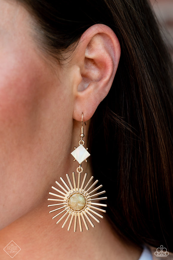 Seize the Sunburst - Gold Earring