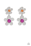 Fashionable Florals - Pink Earring