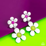 Fashionable Florals - Green Earring