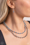 A Pop of Color - Blue Necklace