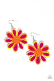 Decorated Daisies - Pink Earring