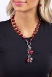 White Collar Welcome - Red Necklace