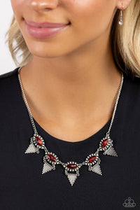 Scintillating Shimmer - Red Necklace