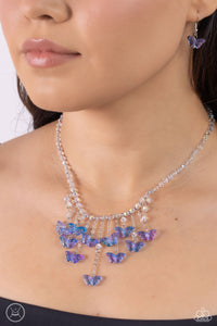 Majestic Metamorphosis - Blue Necklace