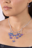 Majestic Metamorphosis - Blue Necklace