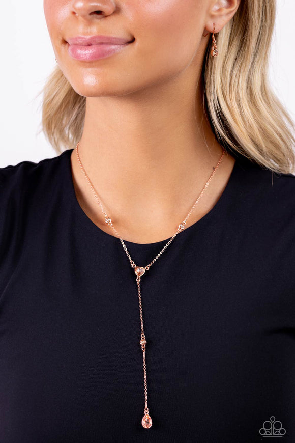 Lavish Lariat - Copper Necklace